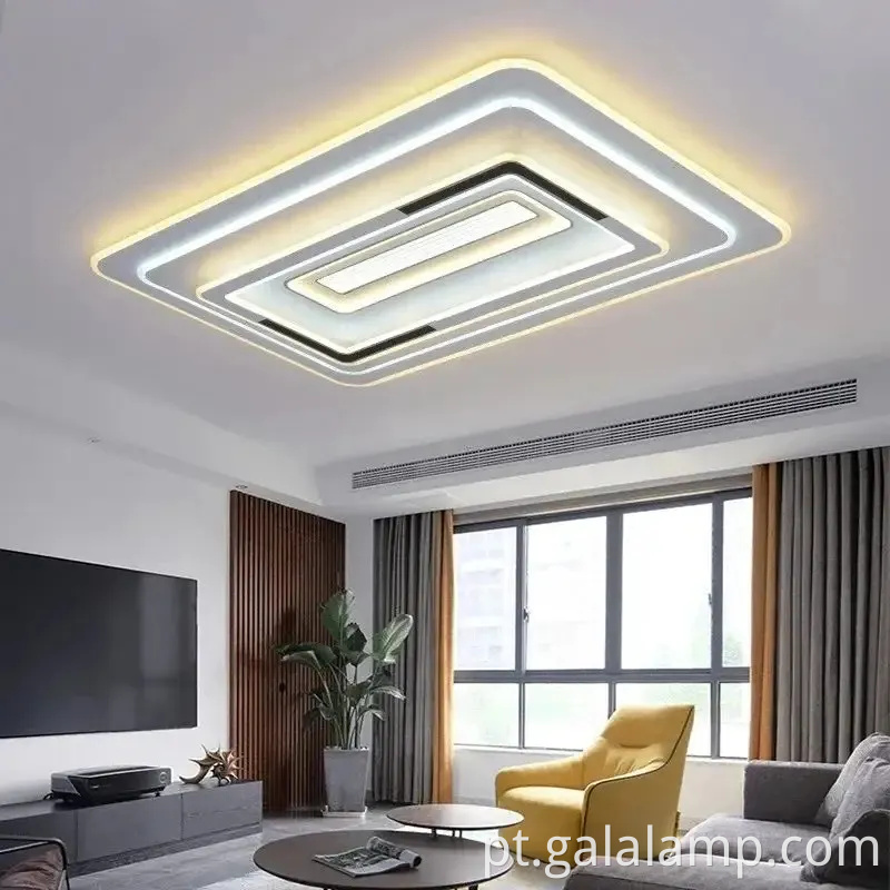 Luz de teto de cristal elegante para iluminação doméstica de espectro completo